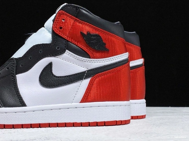 Rep TBK Black Toe Retro Air CD0461-016 Jordan 1 Satin High 0706